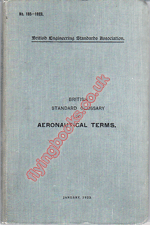British Standard Glossary of Aeronautical Terms 1923